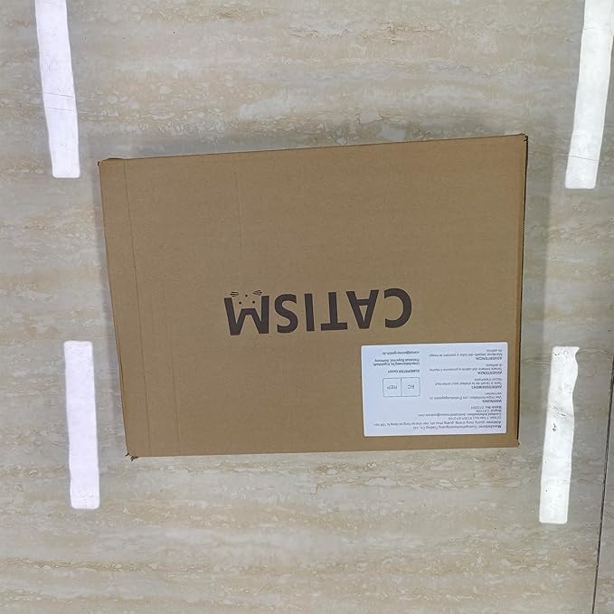 CATISM Cat Bed for Indoor Cats - Cat Bed Cave Washable, Soft Plush, Removable Pillow, Non-Slip Base, Large Cave with Toy Balls for Kitty and Small Animals