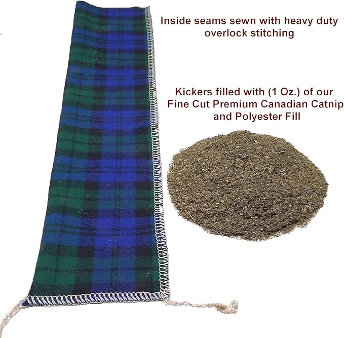 15" Cat Kicker Toy with Refillable Catnip Pocket (Sedona) - Filled with Premium Canadian Catnip