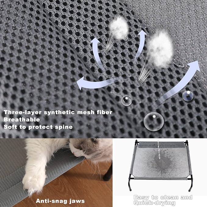 CZPET Pet Bed Cat Bed Medium Size Double Sided Cushion Available in All Seasons Removable Foldable High Resilience Bed Filled Full Washable Bed