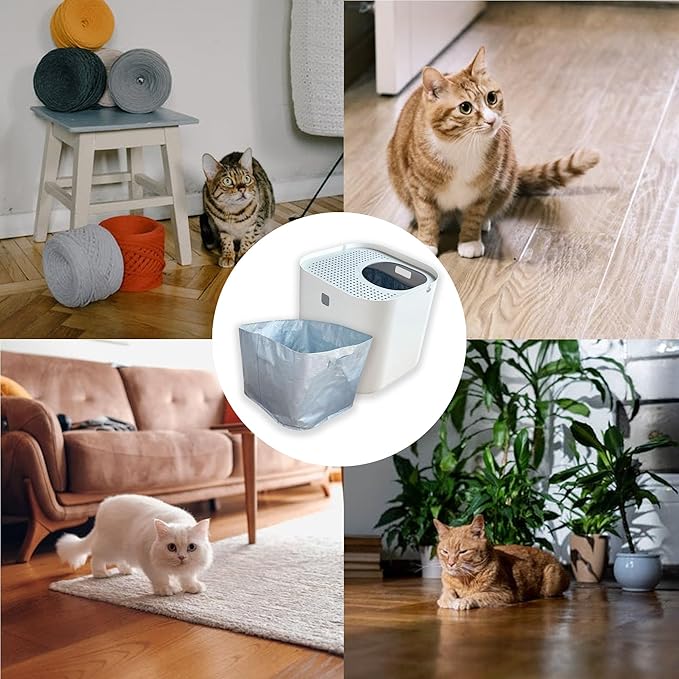 6 Pack Refill Liners A Compatible with Modkat Flip Litter Box, Waterproof and Scratch-Resistant Cat Box Liners for Type A