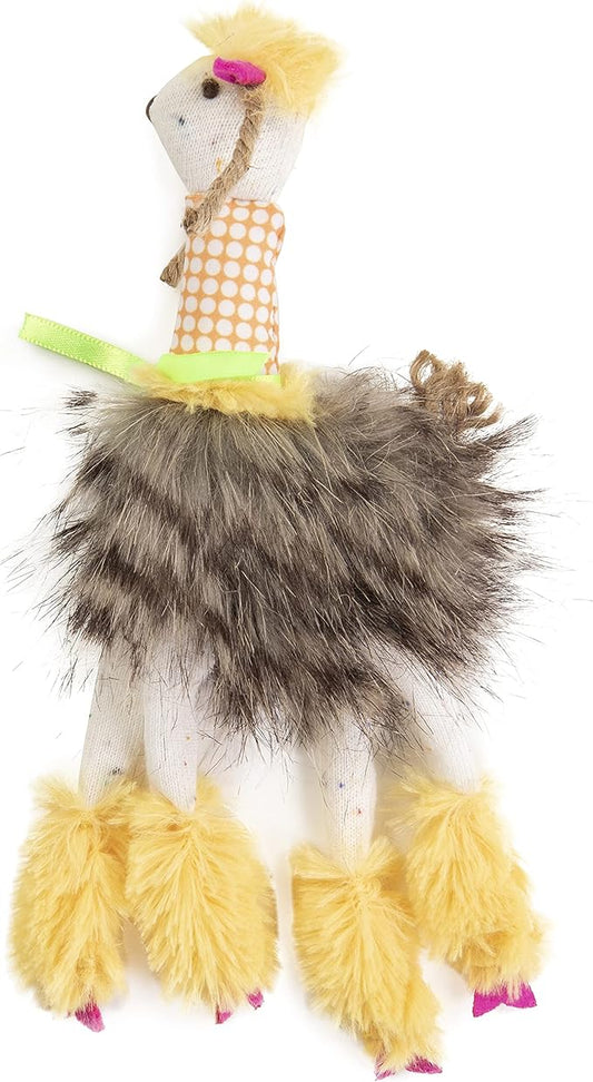 Petlinks HappyNip Loopy Llama Plush Cat Toy, Contains Silvervine & Catnip - Yellow, One Size