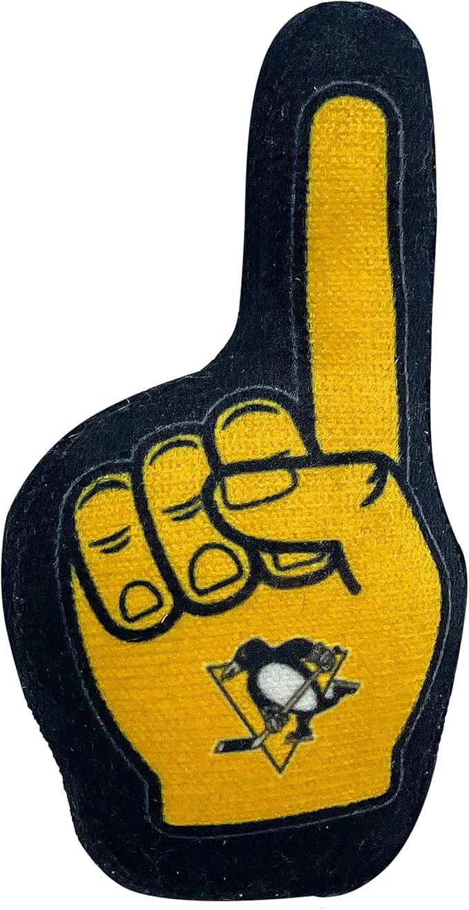 Best Plush CAT Toy NHL Pittsburgh Penguins Complete Set of 3 Piece Cat Toys Filled with Fresh Catnip. Includes: 1 Jersey Cat Toy, 1 Hockey Puck Cat Toy with Feathers & 1#1 Fan Cat Toy. with Team Logo