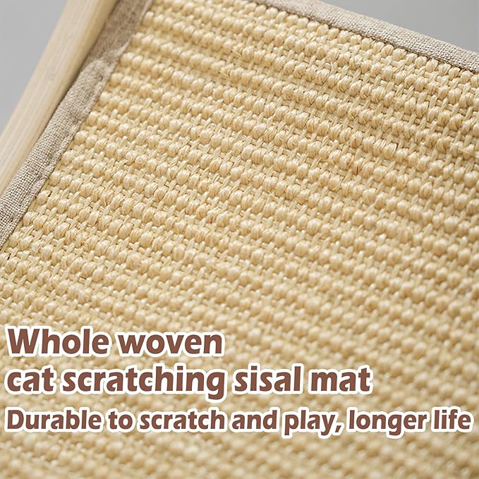 Cat Scratcher, Sisal Cat Scratching Bed, 19.6x13 inches Cat Scratch Chair Hammock, Cat Scratcher for Indoor Cats, cat Scratching Post Lounger