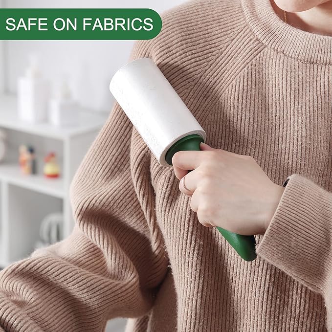 Fedicelly Extra Sticky Lint Rollers Pet Hair Remover for Laundry Clothes Furniture Carpet,Total 400 Sheets Lint Rollers Refills Dog Cat Hair Lint Remover Brush Couch