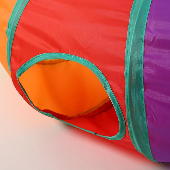 ‌Coolcandy Cat Tunnel & Interactive Cat Toy Indoor, S-ShapeTunnel Toys for Indoor Cats, Collapsible Interactive Peekaboo Cave with Play Ball, for Multi-Way Play & Small Animals