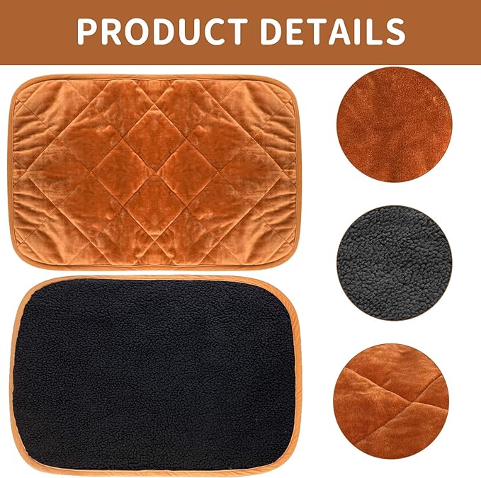 NAMOTEK Self-Warming Cat Bed Indoor/Outdoor Super Soft Self Heating Pet Mat Washable Thermal Pad for Cat & Dog 29x19.6 inch