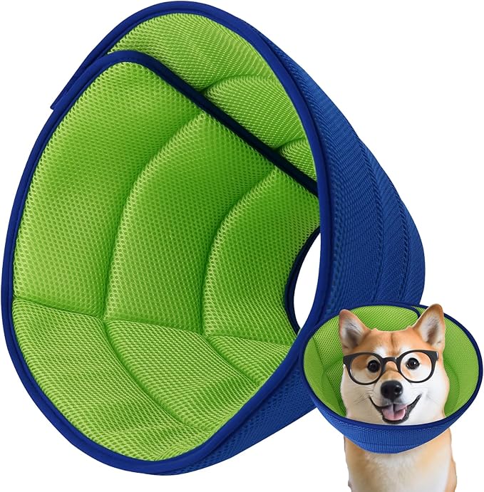 Soft Dog Cone Collar After Surgery Alternative for Dogs to Stop Licking, Comfy Collars for Large/Medium/Small Pet, Adjustable Elizabethan Neuter Recovery E Cones of Shame Neck & Head Ecollars