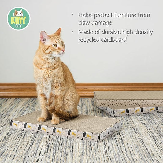 Kitty City XL Cat Scratchers (3-Pack, Novelty)