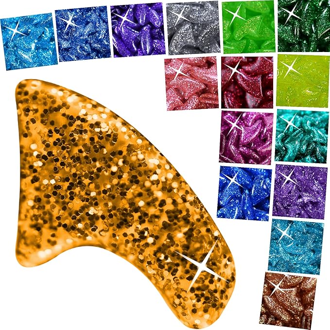 joyous 16x Glitter Colors / 160 pcs | Cat Nail Caps | Cat Claw Covers with Adhesives and Applicators (XS)
