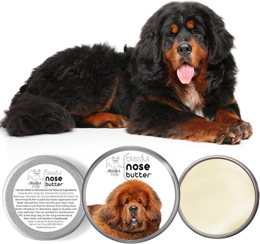 The Blissful Dog Tibetan Mastiff Unscented Nose Butter - Dog Nose Butter, 4 Ounce