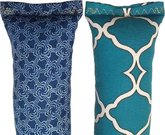 15" Catnip Cat Kicker Toys/Kitty Kick Sticks/Cat-Nip Kick Sticks (Green and Cobalt Blue) (Kickers Filled with 1 oz Premium Canadian Catnip)