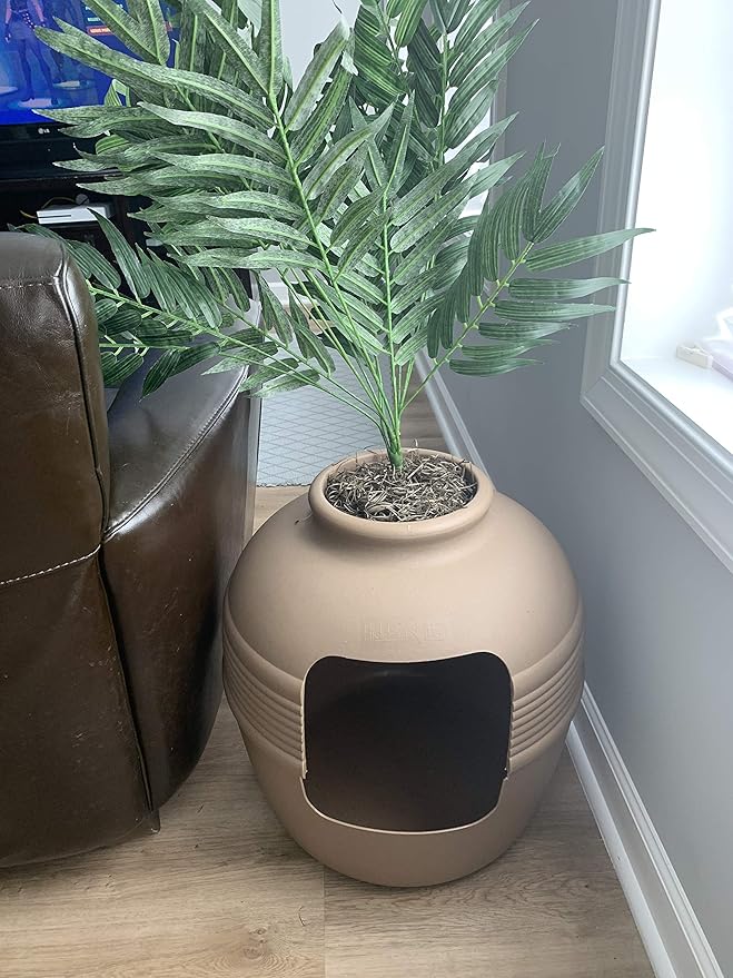 4-Pack Activated Carbon Filter for Cat Litter Box - Premium Pre-Cut Activated Charcoal Filters Replacement for Hidden Cat Litter Planter - Superior Odor Absorber and Air Filtration