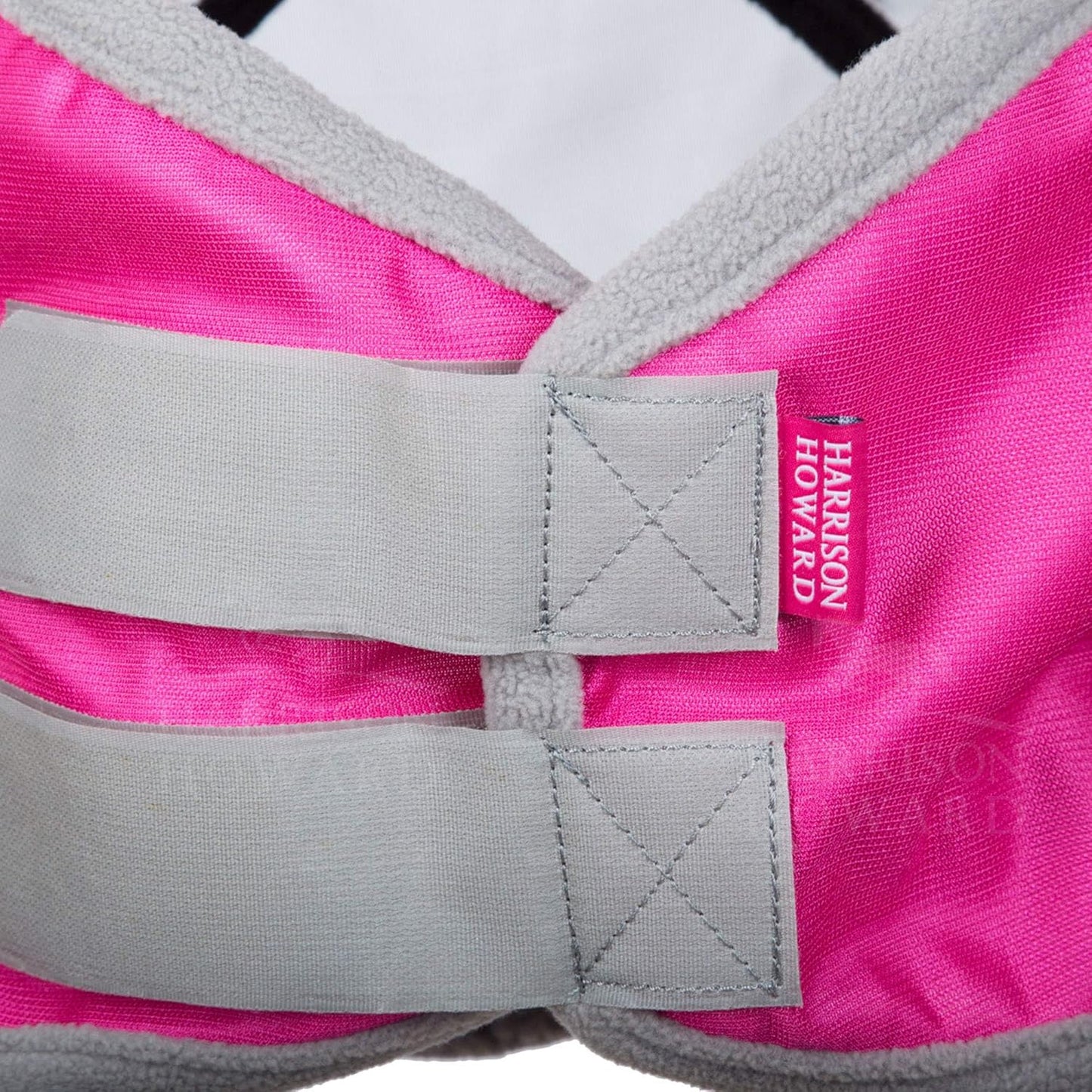 Harrison Howard CareMaster Pro Luminous Horse Fly Mask Standard with Ears UV Protection for Horse Flamingo XL Extra Full