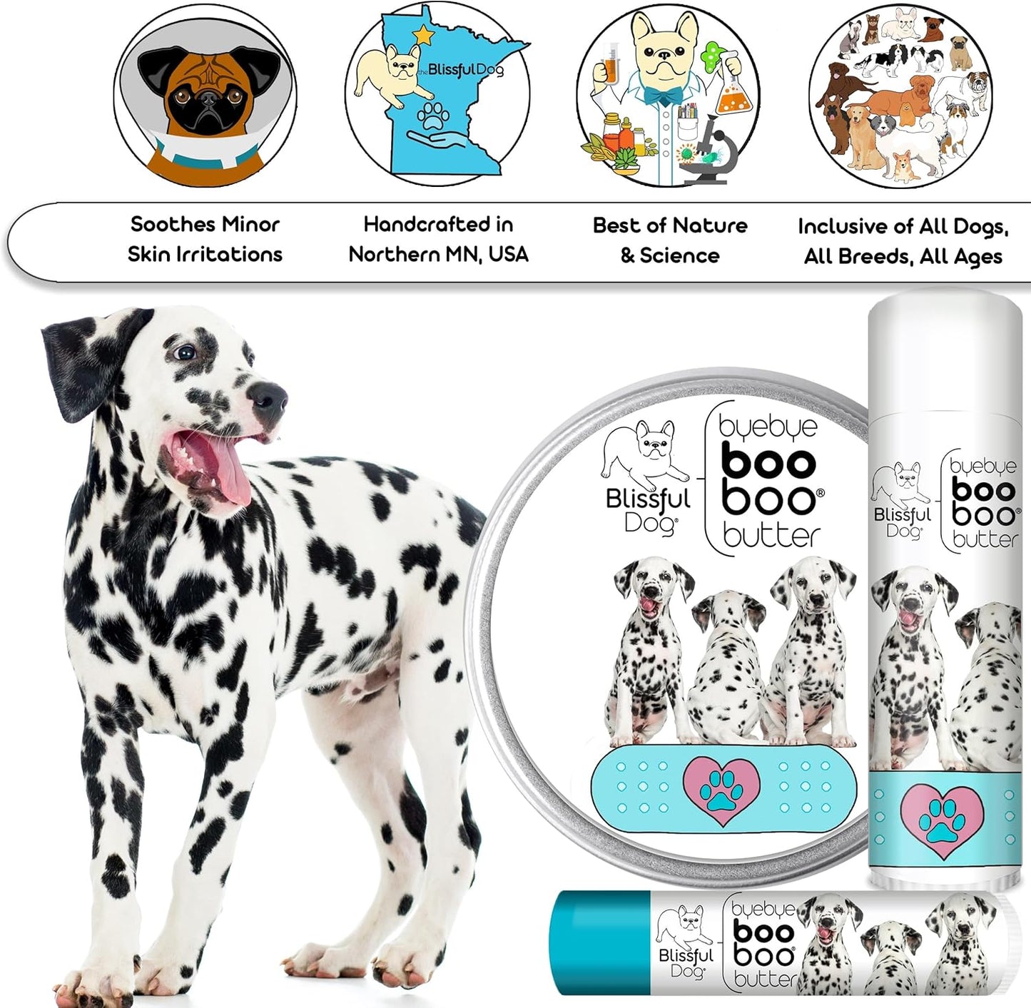 The Blissful Dog Dalmatian Boo Boo Butter, 0.15-Ounce