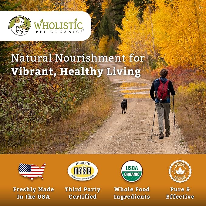 Wholistic Pet Organics Canine Complete - Dog Multivitamin Powder - 1 Lb - Daily Dog Vitamins and Supplements for Homemade Food - Immune System, Skin, Coat & Overall Health - Small and Large Breed