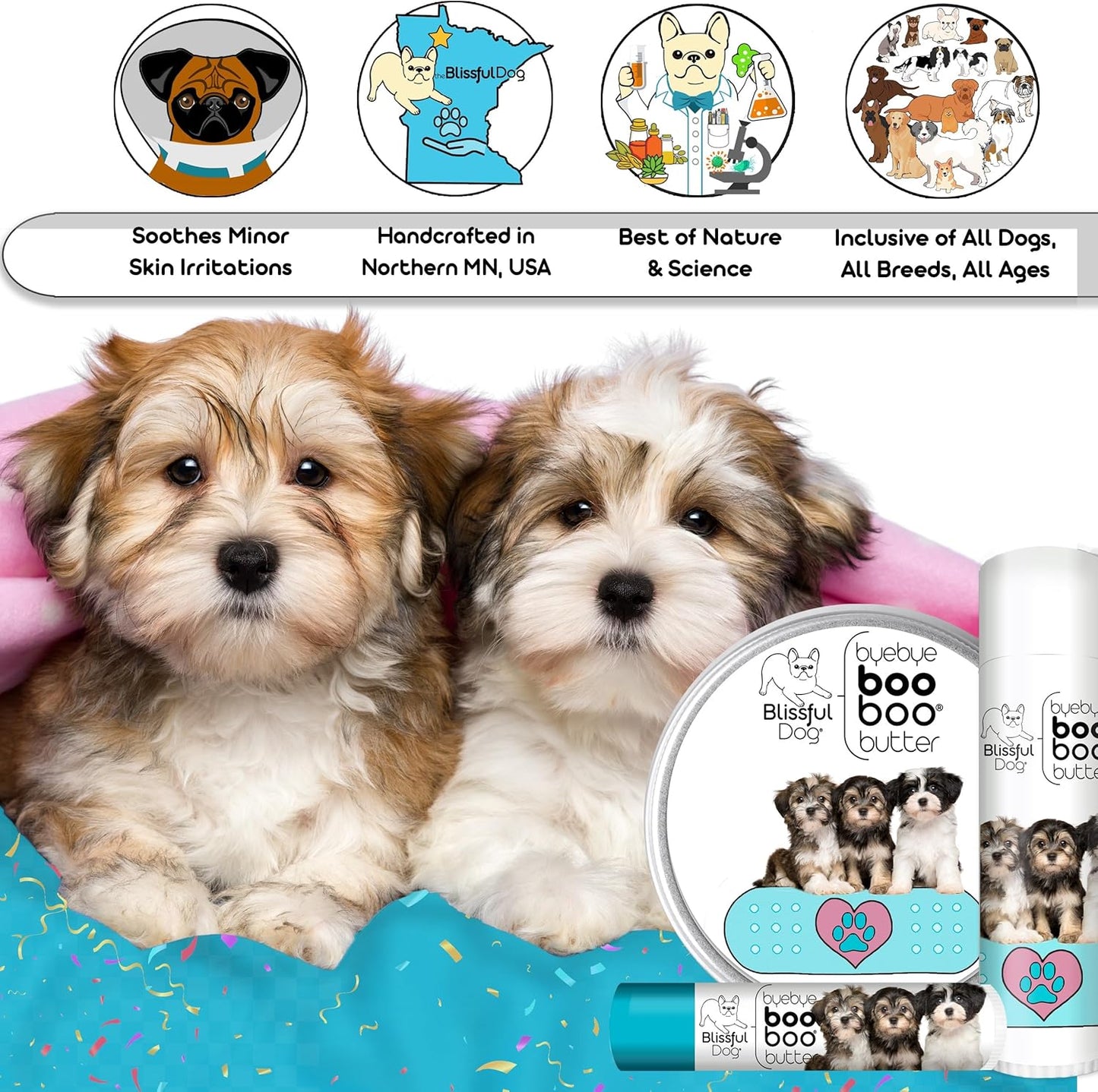 The Blissful Dog Havanese Boo Boo Butter, 0.50-Ounce