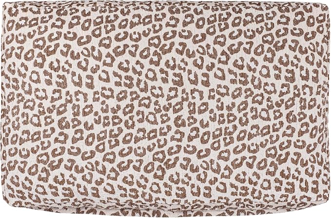 DBD3001E-XL Mabel 49.5" x 31.5" Designer Modern Ultra Soft Reversible Plush Rectangular Pet Bed with Washable Cover, Modern Leopard