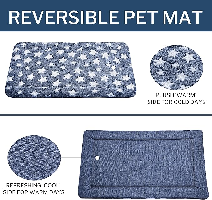 Dog Bed Mat – Soft & Comfortable Dog Kennel Pad for Crate – Durable Crate Bed & Mat for Dogs & Cats – Ideal for Crate, Kennel, and Home Use