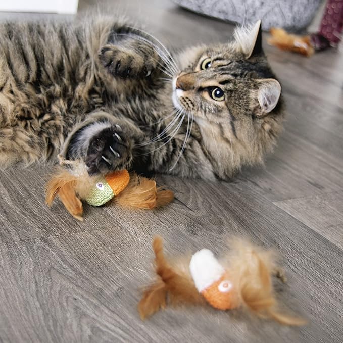 Petlinks (2 Count) HappyNip Love Birds Cat Toys, Contains Silvervine & Catnip - Multi Color, 2 Count