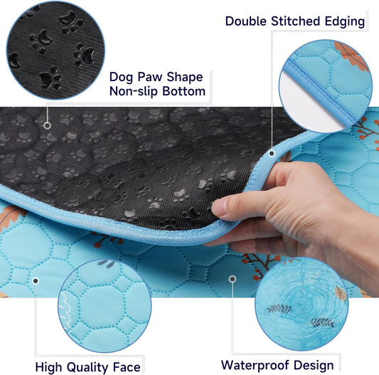 Sunheir Washable Pee Pads for Dogs Extra Large 36" x 72" 2-Pack, Reusable Puppy Pads Pet Training Pads, Waterproof Dog Pee Pads for Crate, Whelping Pad, Non-Slip Protects Against Urine Leakage