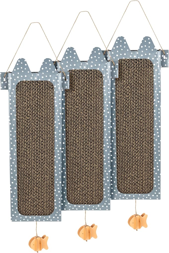 Kitty City Reversible/Double Use Hanging Scratcher 3-Pk