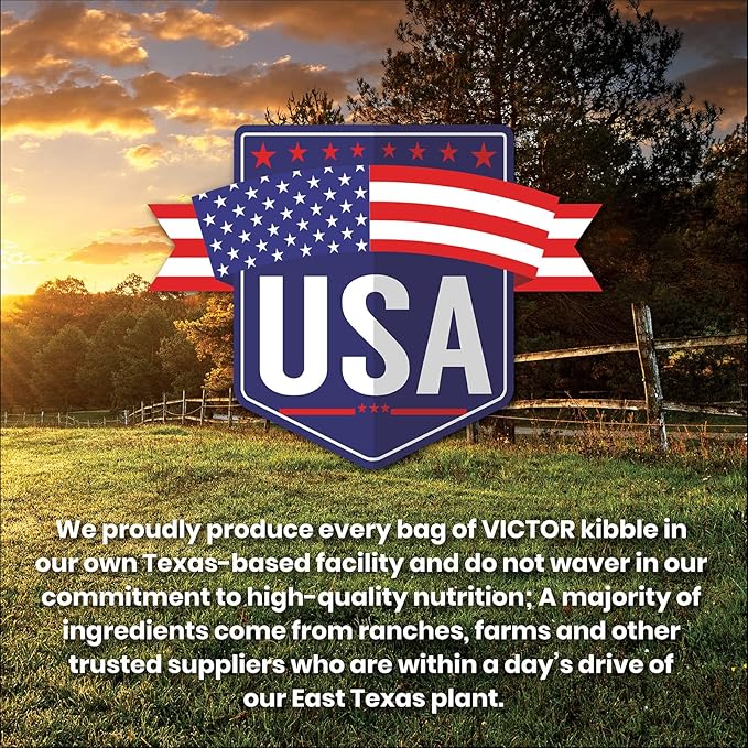 VICTOR Super Premium Dog Food – Select Ocean Fish Formula with Salmon – Omega-3 and Omega-6 Enriched Gluten-Free Dry Kibble for All Normally Active Dogs of All Life Stages, 5lbs