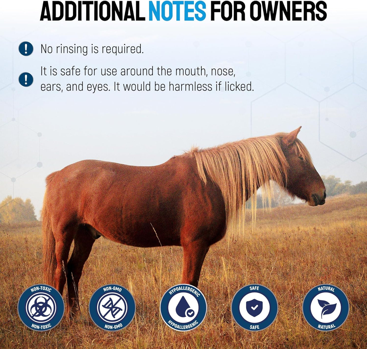 Horse Wound Care Spray with Silver – Wounds, Scratches, Cuts, Abrasions, Itching, Hot Spots, Skin Irritation – First Aid Solution and Breeds – 4 Oz