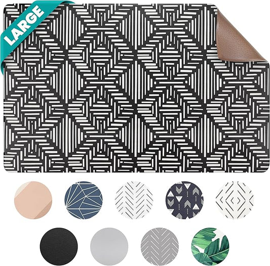 NALALAS Large Dog Mat for Food and Water, Cat Feeding Mat | Large Waterproof Dog Bowl Mat | Non-Slip Pet Food Mat for Floors | Pet Mats for Food and Water | Easy to Clean