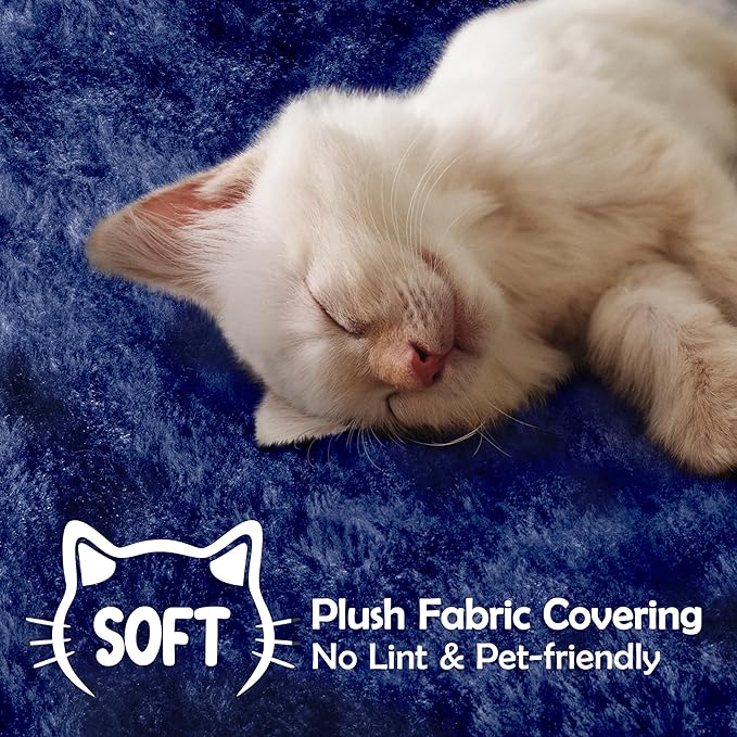 Topeakmart 57in Cat Tree Tower with 2 Plush Rooms Kitten Furniture Play House