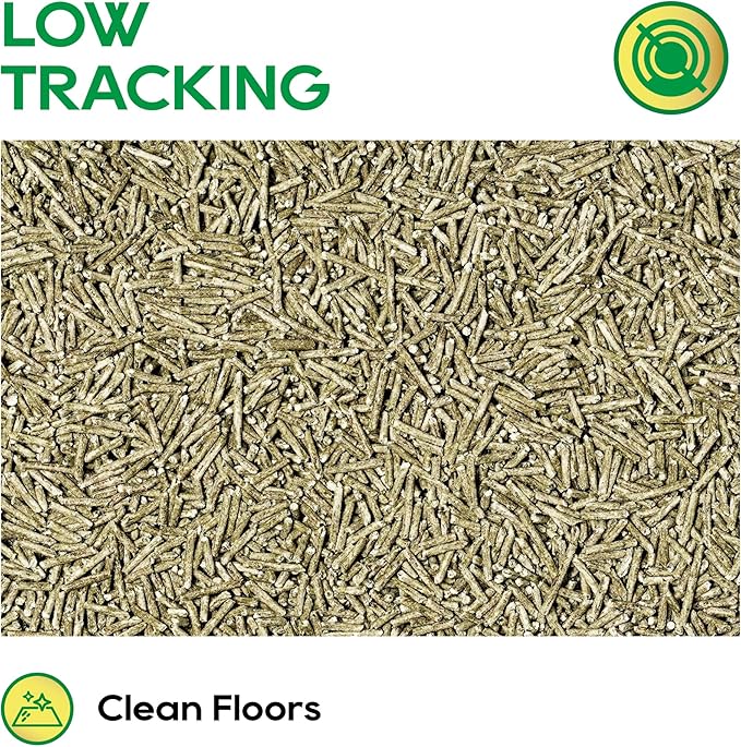 HoneyCare Tea Cat Litter | Natural Plant-Based Formula | Long-Lasting Odor Control | 99% Dust-Free & Low Tracking | Flushable Cat Litter | 6-lbs