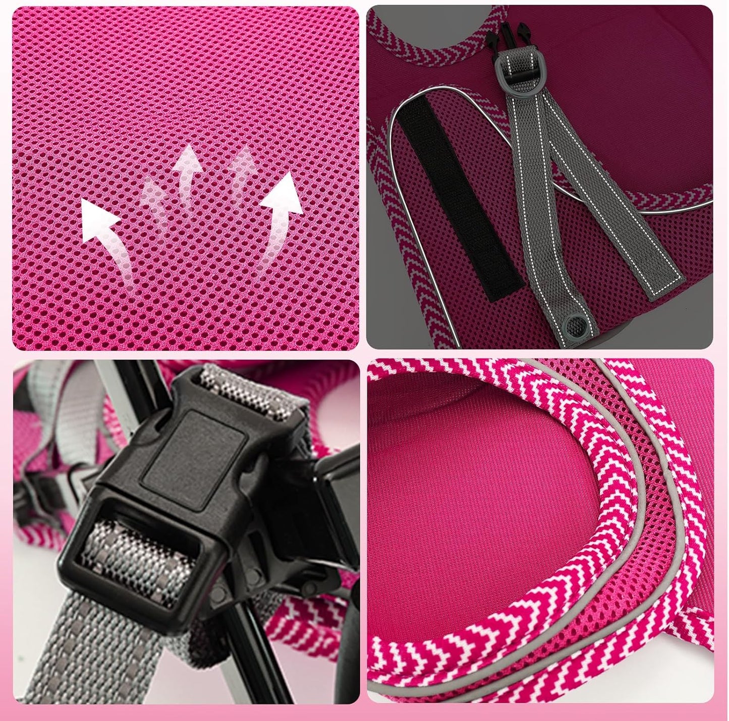 Updated Dog Wheelchair for Back Legs,Small Dog Wheelchair Carts with Wheels, Light Weight Wheelchair for Leg Support Helps Senior,Injured,Paralyzed, S & Pink