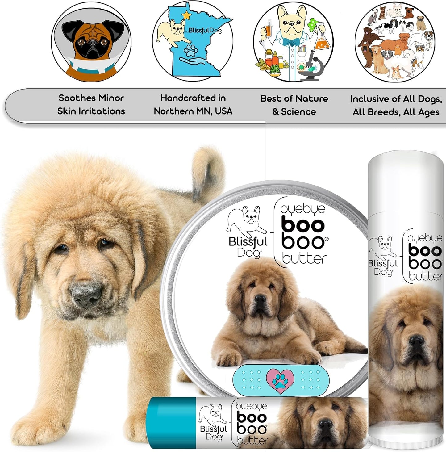 Tibetan Mastiff Boo Boo Butter, 2 oz