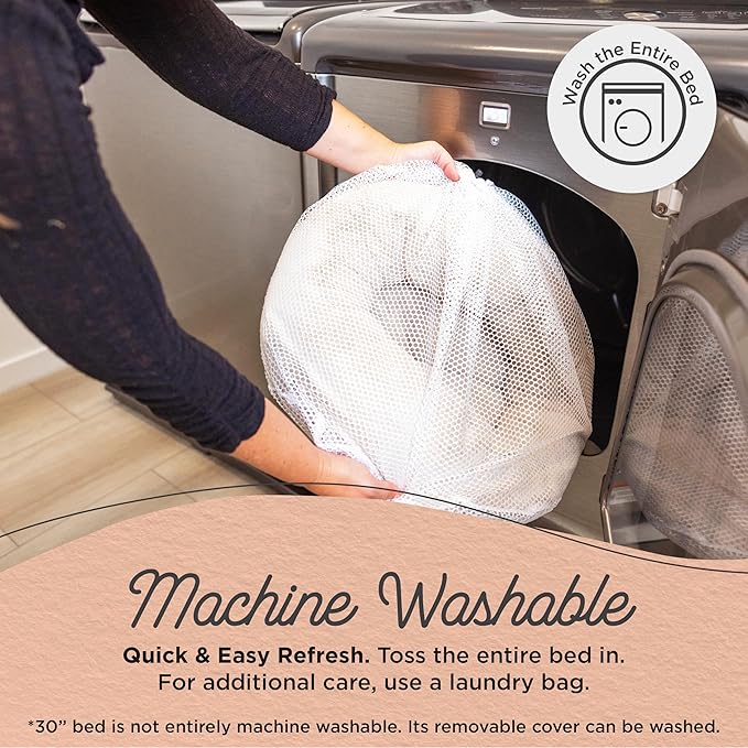 Best Friends by Sheri SnuggleSoft Faux Fur Calming Donut Bed for Dogs and Cats, Brown, Extra Small, 18x18