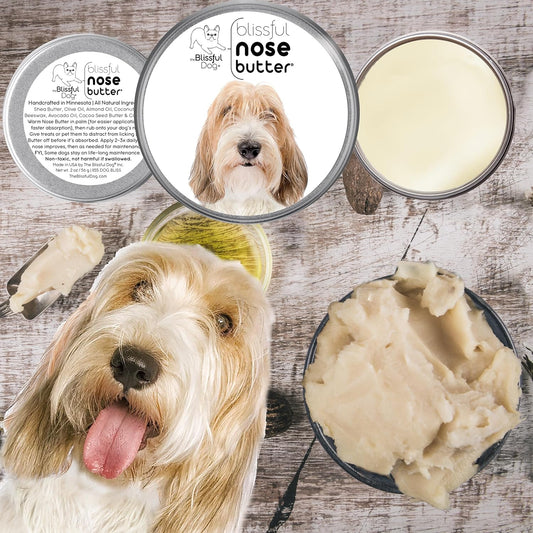 The Blissful Dog Petit Basset Griffon Unscented Nose Butter - Dog Nose Butter, 1 Ounce