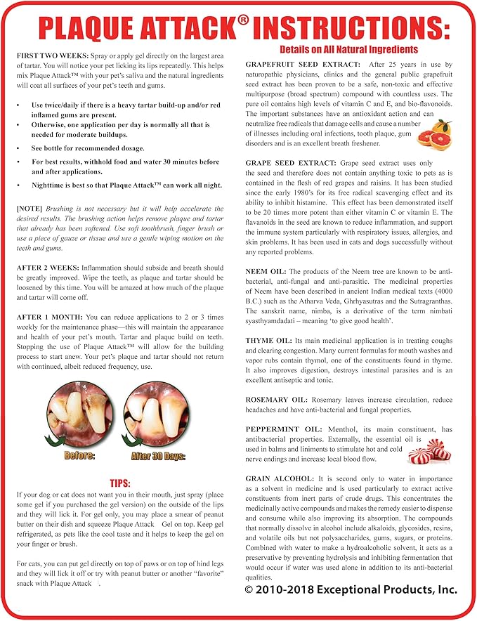 Gel with Wild Salmon Oil. As Seen On TV Pet Dental, Don't Mess with Harsh Chemicals in Your pet's Food or Water, Simply Swipe on Teeth and Your pet's Teeth and Gums Will Improve.