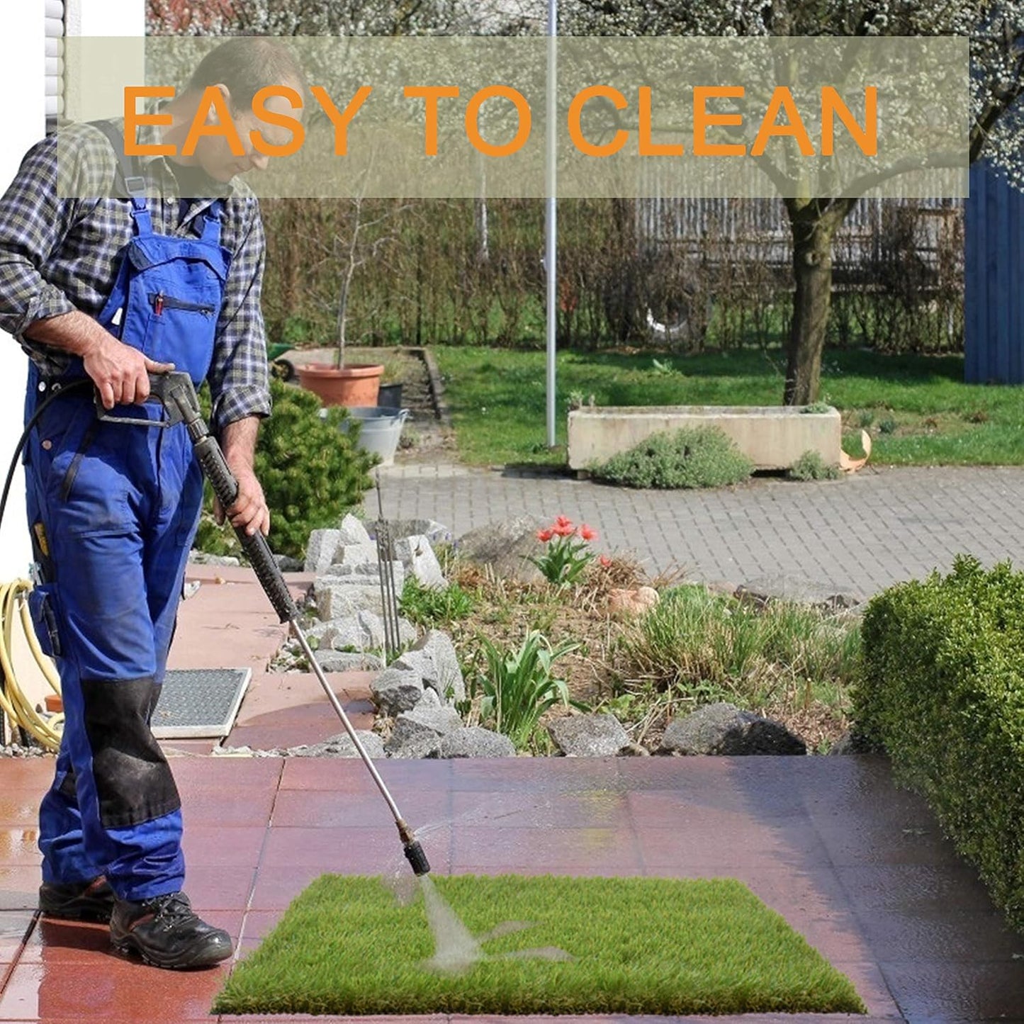 Dog Grass Large Potty Patch, Artificial Dog Grass Bathroom Turf for Pet Training, Washable Puppy Pee Pad, Perfect Indoor/Outdoor Portable Potty Pet Loo