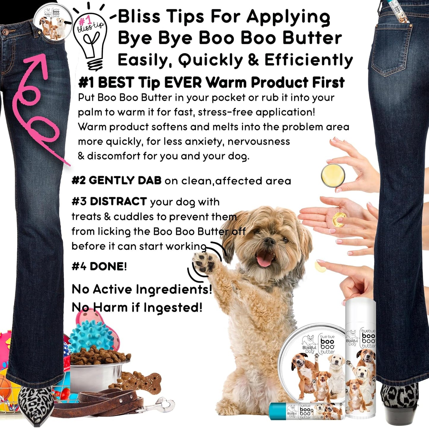 The Blissful Dog Mixed Breed Boo Butter, 2 oz