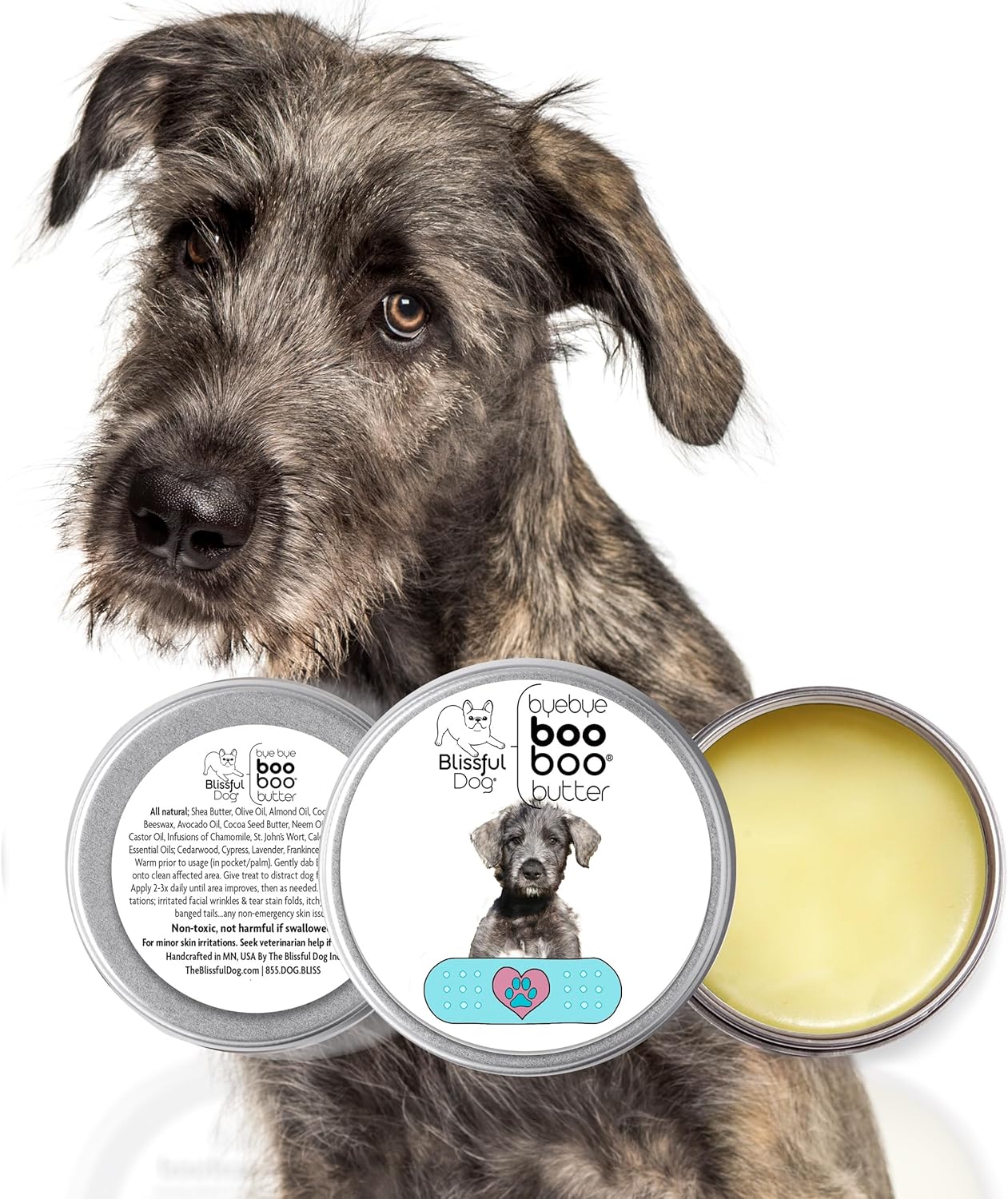 The Blissful Dog Irish Wolfhound Boo Boo Butter, 2 Ounce