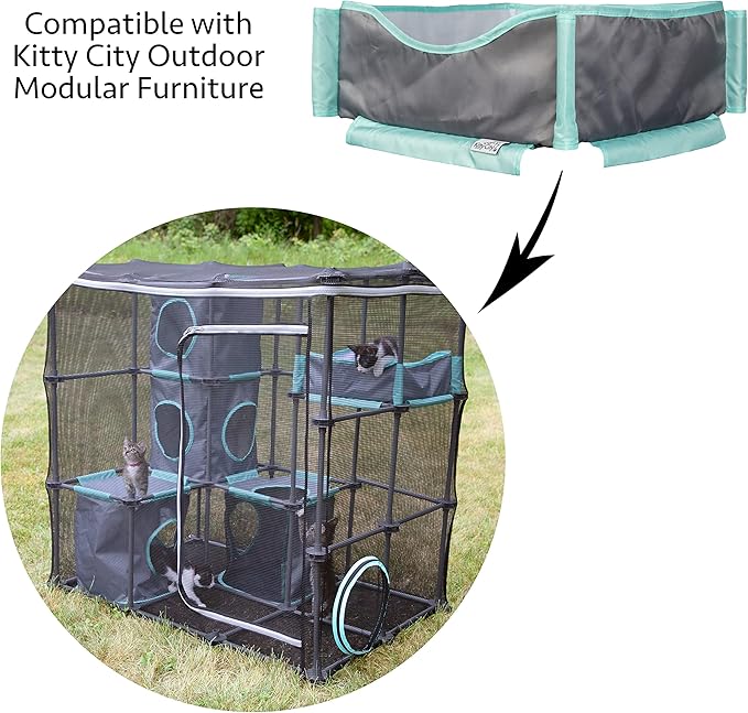 Kitty City Outdoor Catio Furniture and Play Kits for Cats, Bed Replacement