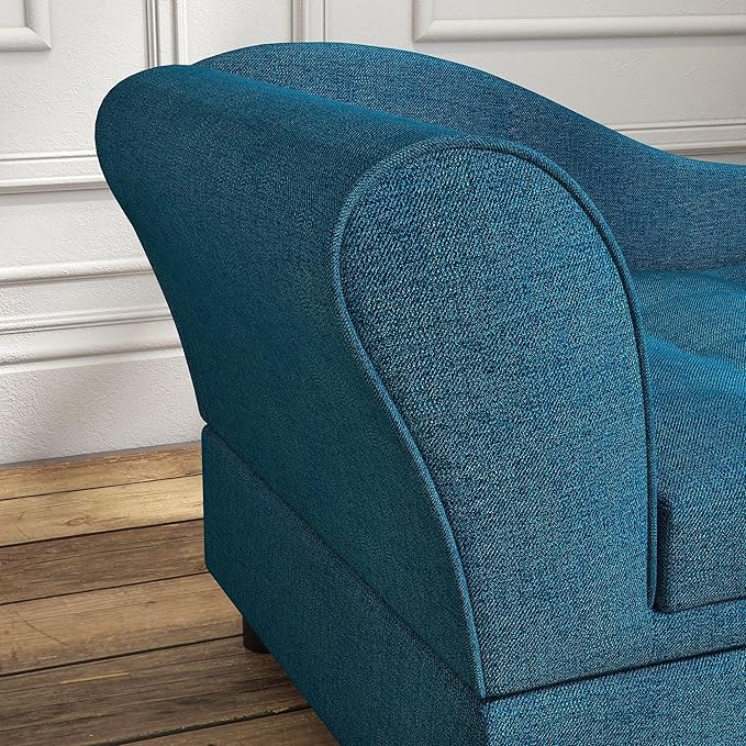 PawHut Pet Sofa, Dog Couch, Elevated Pet Bed for Small Dogs, with Hidden Storage, Soft Tufted Cushion, Dark Blue